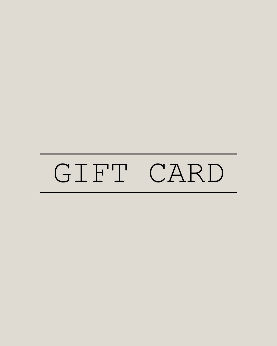 GIFT CARD